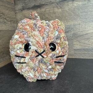 Handmade crochet loaf brown tabby cat